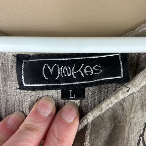 Minkas Taupe Lagenlook Maxi Apron Dress - Picture 8 of 13